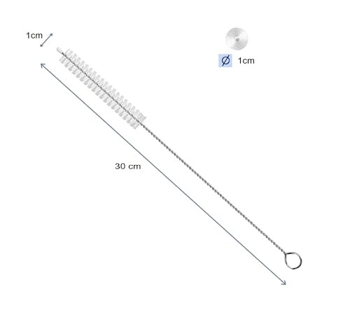 5 Stück 30cm Strohhalm Bürste Trinkhalmbürste extra lang Reinigungsbürste Röhrchenbürste