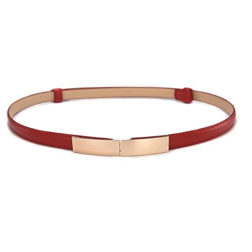 Skinny Belts, Waist Belt Women's Belts Cowhide Adjustable Fashion Simple Beltts Alloy Pin Buckle