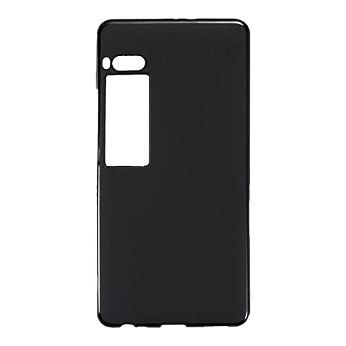 Shantime Weiche Hülle Kompatibel mit Meizu Pro 7 Plus, Schlank Stoßfest Rückenschale, Kratzfest Flexibel & Handgriffig(Schwarz)