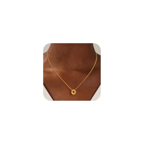 Gold Necklace for Women - 18K Really Gold Filled Sun Knot Heart Infinity Pendant Necklace Dainty Pendant Choker Necklaces Birthday Gifts Waterproof Good Jewelry for Women