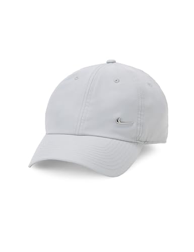 Nike Headwear U NK DF Club Cap U CB Mtswsh L, Lt Smoke Grey/Metallic Silver, FB5372-077, M/L