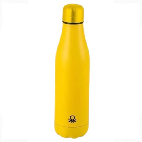 Garrafa Térmica Inox Color Of Benetton 500 ml Kit com 2 unidades Academia Portátil Squeeze Parede Du