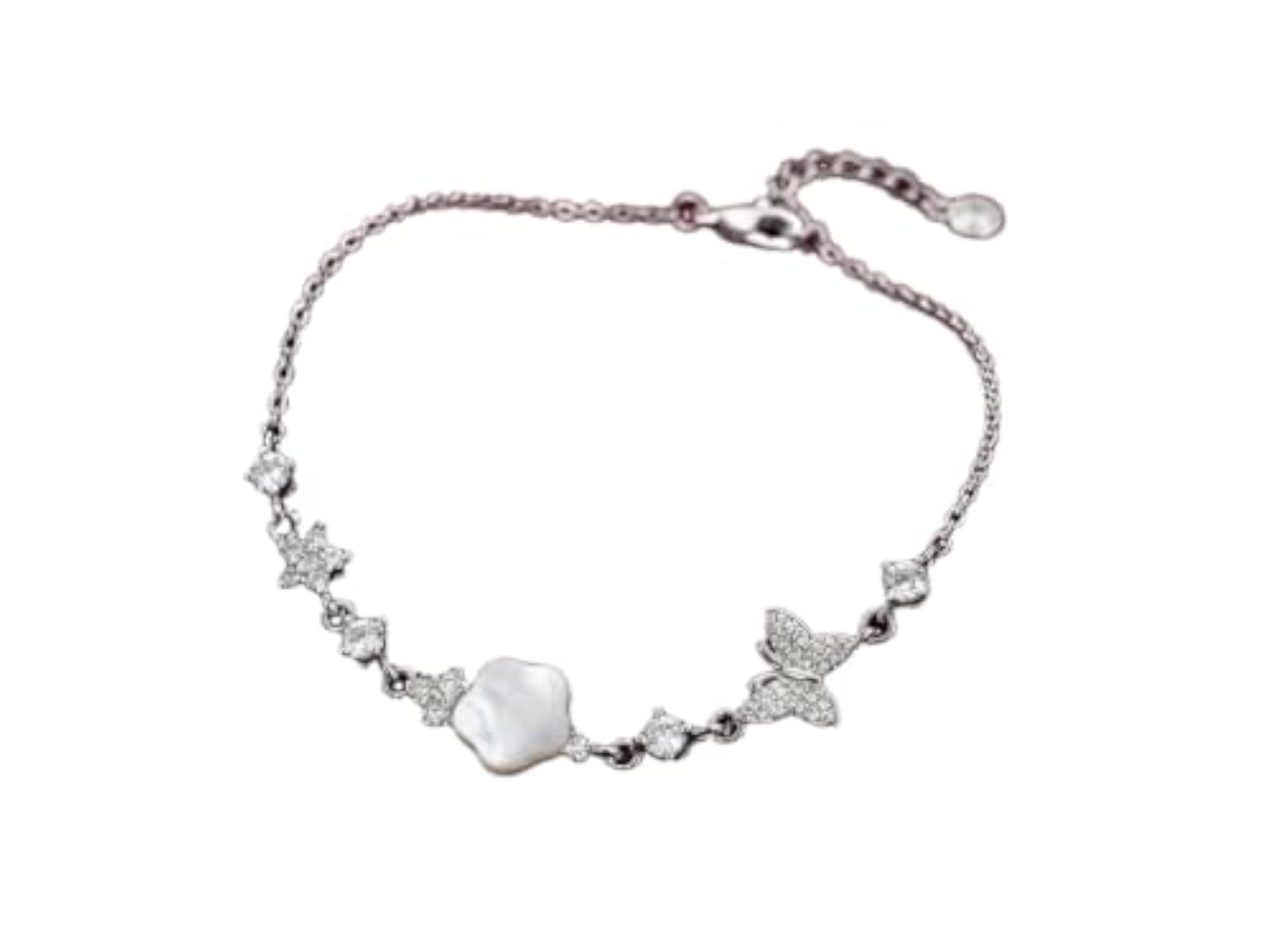 Women's Butterfly Star 925 Silver Bracelet