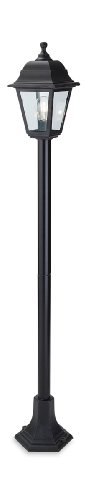 Firstlight 1 x E27 60 Watt IP44 Oslo Lantern Post, Black Resin