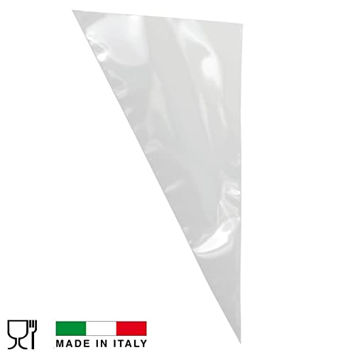 VIRSUS Pack of 100 Disposable Clear Bags for Desserts Cake Design, Cake Decoration, Biscuits, 55 cm Pastry Bag - Image 4