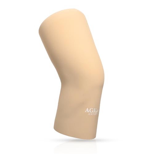 Image of AGEasy Premia Knee Sleeves (Max Group) Compression Stockings, Lightweight, Soft Fabric, Breathable, Elastic, Durable, Skin-Friendly Design (Large)