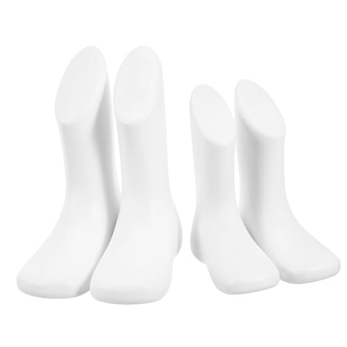 SOLUSTRE Professional Retail Foot Mannequin 4 Pack Toddler Foot Model Smooth Surface for Socks and Shoes