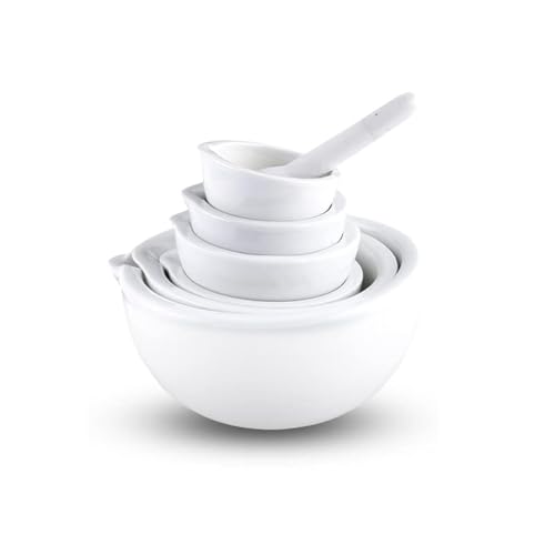 Mortar And Pestle, Spice Crusher, Ceramic Mixing Grinding Bowl, Pepper Mill Mortar Pestle, Garlic Grinder, Pharmacy Herbs Bowl Mill Crusher DIY Kitchen- 2.36 inch