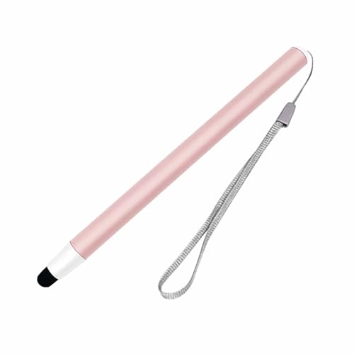 Stylet télescopique rose 2 en 1 avec stylo pour écran tactile capacitif 62 cm