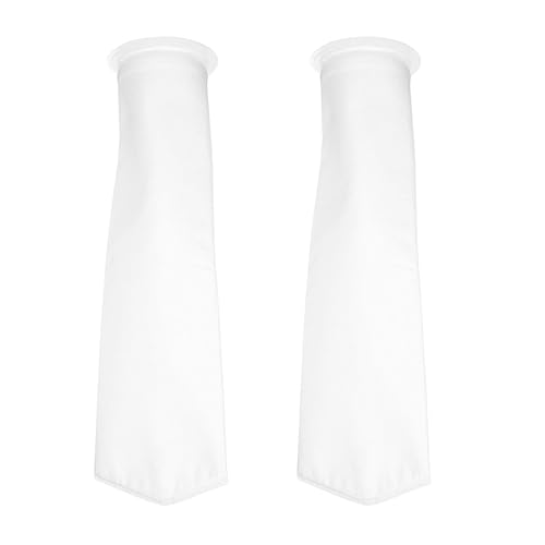RiverSoft Sediment Filter FB-20, Filter Bag 5 Micron for Filtering Sand, Dirt, Rust from Water (20 inch, PP, White, Pack of 2)