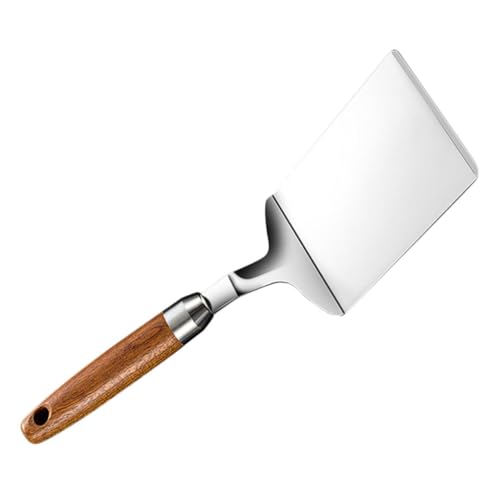 iplusmile Espátula de Acero Inoxidable Cocina Multifuncional Resistente la Corrosión para Asar Filetes Teppanyaki y Pizzas Utensilio Práctico para Regalar Ocasiones Especiales
