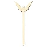 Pendientes de madera con diseño de murciélago, 10 – 50 cm, 10 unidades, altura: 37 cm de alto