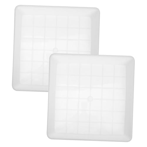 UPKOCH 2 Platillos Cuadrados De PláStico De 9.82 para Macetas Bandeja De Agua para Olla Uso Interior Y Exterior Base Resistente para Suculentas Y BonsáIs
