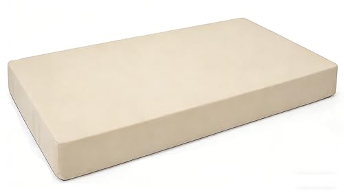 Oslimea Outdoor Daybed Cushion Cover Patio Twin Daybed Covers Waterproof Porch Swing Bed Mattress Covers with Pillow Slipcover Tan 75 W x 39 D x 6 H