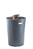 Clifton Gasofen Compact Round Garten Gaskamin Heizpilz Feuerstelle Terassenkamin Kamin (Antrazit)