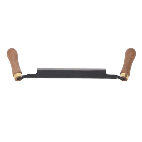 8 Inch Straight Drawknife Tree Bark Scraper with Sheath Dual Handle Debarking Tool for Woodworking Projects - Image 7