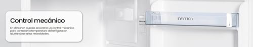 Frigorífico cíclico Infiniton de 151 litros con luz LED y bandejas ajustables 5