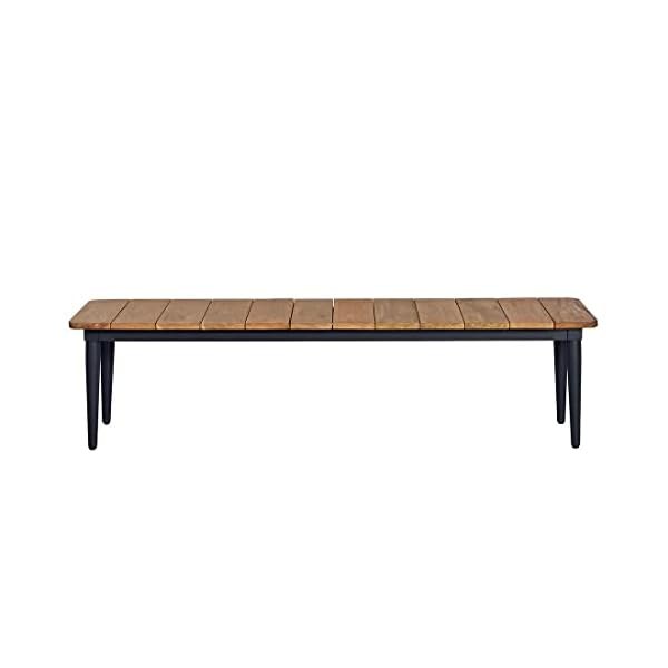 OUTLIV. Clark 3-Sitzer Gartenbank Teak & Aluminium