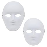 Blue Panda Pack of 24 Paper Mache Masks - Unleash Your DIY Creativity - Perfect Masquerade Parties