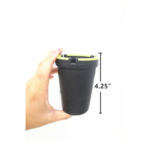 Image of 6 Pack Glow in the Dark Car Ashtray, Portable Butt Bucket Cup for Cigarettes, Smokeless Holder for Truck, Home, Office