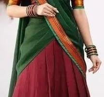 Image of ZITON ARICO MART Women's Indian Traditional Kanjivaram Silk Pure Weaving Lehenga Choli Along With Dupatta And Blouse Piece, Half Saree (Unstitched)
