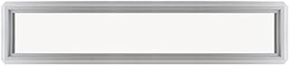 Shed Windows and More 10" x 72" Transom Window Double Pane Tempered Low-E Glass White Vinyl Frame