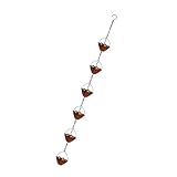 Rudiaoa Handwerkliche Regenkette Für Dachrinnen Entspannender Wasser Soundeffekt Antiker Metallbecher Wetterbeständige Dekoration Den Außenbereich Metall Regenkette Die Entwässerung Von Dachrinnen