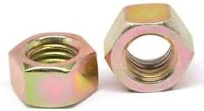 M16-2.00 Finished Hex Nuts/Metric Class 10 Steel/Zinc Yellow Plating DIN 934 (Quantity: 25)