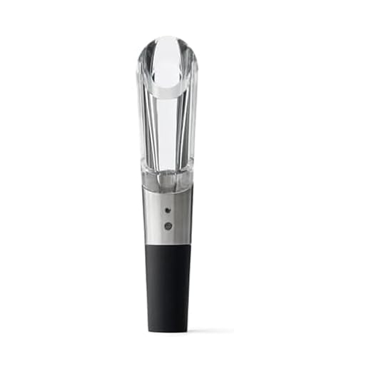 Rabbit Wine Aerator and Pourer, 1.1 x 1.1 x 5.2 inches, Clear/Stainless Steel