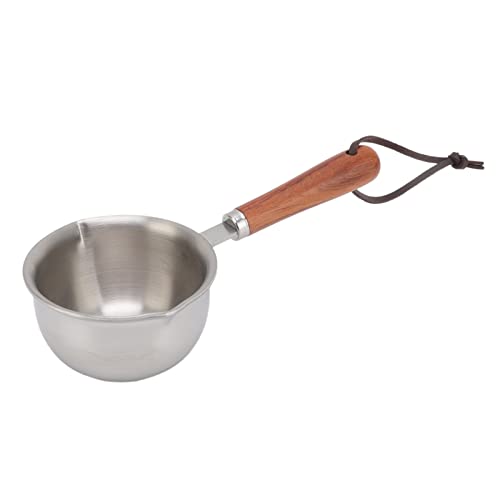 Mini Butter Warmer Frying Pan, Fast Heating Stainless Steel Milk Pot for Kitchen Enthusiasts (S 200x150x135cm)