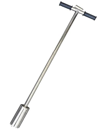 Sonde d'échantillonnage de sol durable en inox avec poignée ergonomique en T