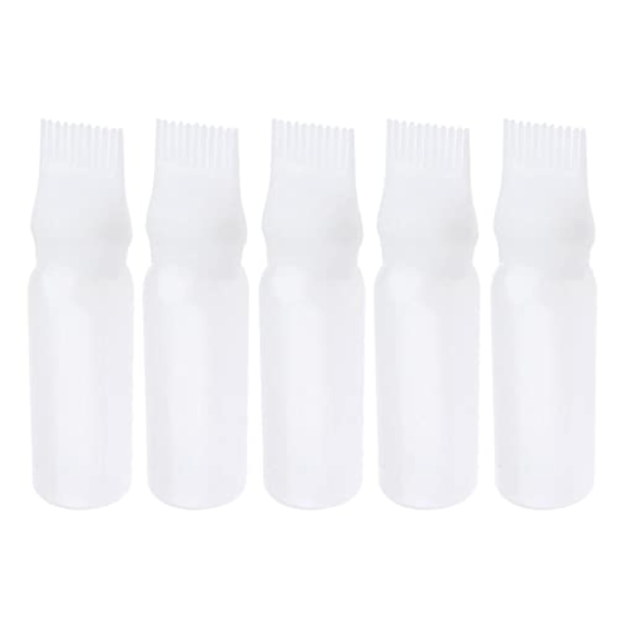 5Pcs Empty Hair Dye Applicator Dispensing Brush Salon Coloring Bottle