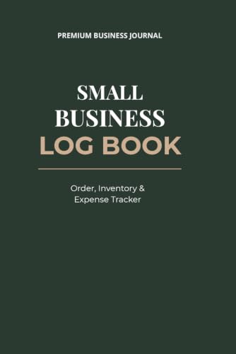Small Business Log Book: All-in-One Order Tracker, Inventory Log and Income & Expense Ledger for Etsy Sellers, Entrepreneurs and Crafters | Premium Green & Gold Edition image 2
