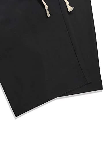 Verdusa Men's Drawstring Waist Loose Wide Leg Capris Pants with Pocket4