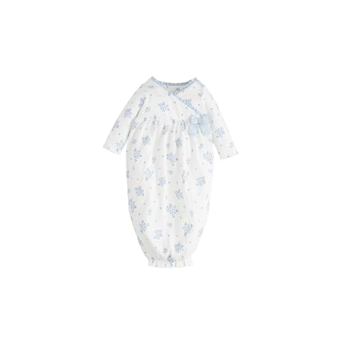 Mud Pie Children's White Ditsy Floral Gown; 0-3M