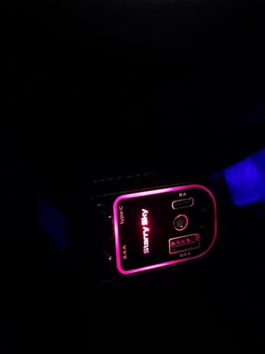 Image of Dangfly Retractable Car Charger with Starlight Projection on Car Roof | Car Accessories Super Fast Car Charger 4 in 1 | Compatible with iPhone and Android | Retractable Cables 32 Inch