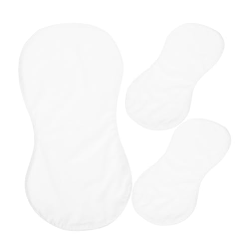 3 pcs Double Sublimation Burp Cloths Blank Heat Transfer Burping Towels for DIY Custom Patterns Soft Absorbent Newborn Spit Up Towels Drool Cloths