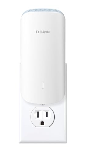 D-Link AX3000 WiFi 6 Mesh Range Extender | Universelle Kompatibilität | 1 Gigabit-LAN-Port | KI-aktiviert | Deckt bis zu 2800 m² | Booster für das ganze Haus (E30)