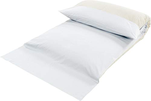 横浜寝具工場 日本製 シングル敷き布団用 ポケットシーツ 105×230cm ホワイト