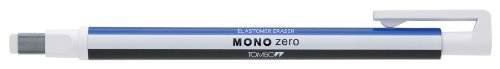 Tombow Mono Zero Rectangle Tip Eraser - White With Refills (Pack of 2)