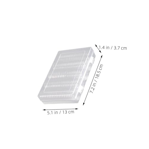 Set de 2 cajas transparentes para organización de monedas miniatura 2