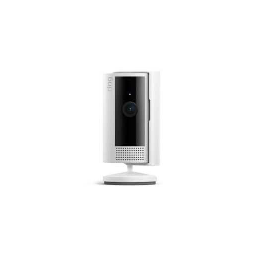 Ring Caméra Intérieure (Indoor Camera 2e gén.) | Caméra surveillance wifi sur secteur pour animaux, vidéo HD 1080p, audio bidirectionnel, cache de confidentialité | Essai Ring Protect gratuit 30 j.