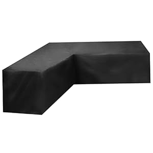 Operitacx Ecksofa Abdeckung Outdoor Schutzbezug Für Terrassensofas Wasserfest Und Reißfest Mit Kordelzug Für Anbausofas Form