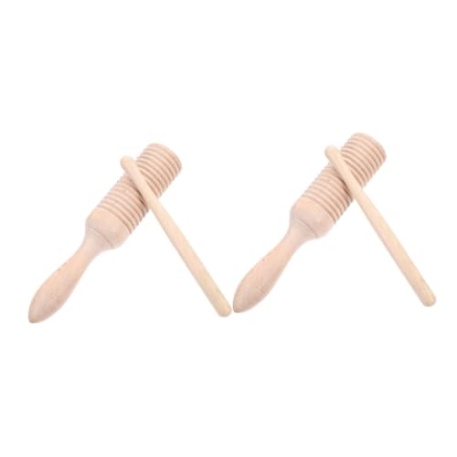 VINTORKY 2Sets Musical Instruments Wooden Orff Percussion for Sized Design Encourages Musical Exploration Enhances Coordination for Boys