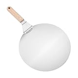 Espátula y pala para pizza – Tabla de cortar de madera – Pala para pizza con mango de madera maciza – para barbacoa, jardín, hogar, restaurante, cocina o noche flambée