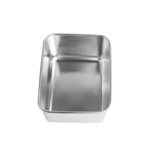 COLLBATH Caja de Condimentos Inoxidable Resistente la Oxidación Diseño Cuadrado para Cocina y Restaurante Almacenamiento Práctico para Especias y Alimentos