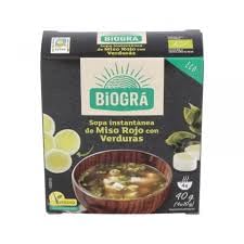 Sopa de Miso Instantánea con Verduras – Pack de 8 Sobres (2 Cajas de 4 Raciones) – Receta Tradicional Japonesa – Baja en Calorías – Lista en 1 Minuto – Sin Conservantes