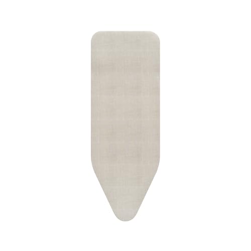 Brabantia Bügelbrettbezug C 124 x 45 cm – Denim Grey | Oberschicht 100% Baumwolle, 2 mm Schaumstoffpolsterung | Perfekt für Bügelbretter der Größe C | Langlebig, waschbar, leicht aufzuziehen