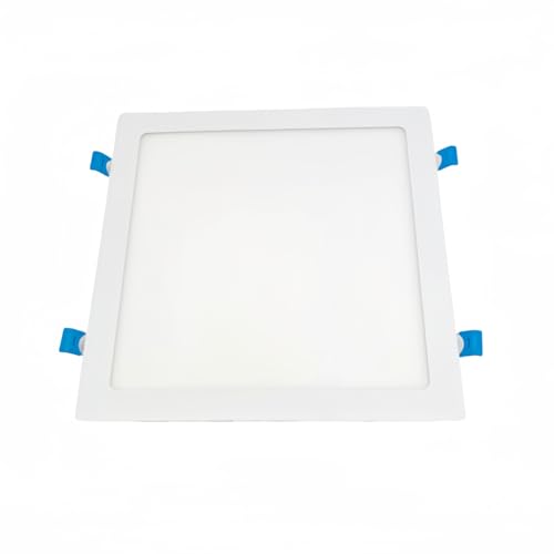 ONSSI Placa Led de Techo 24W 2400lm,Cuadrada 295x295 mm,Panel Led Super slim Empotrado Blanco (CCT Regulable en Blanco-Neutro-Cálido) Alta Luminosidad Lámpara de Techo