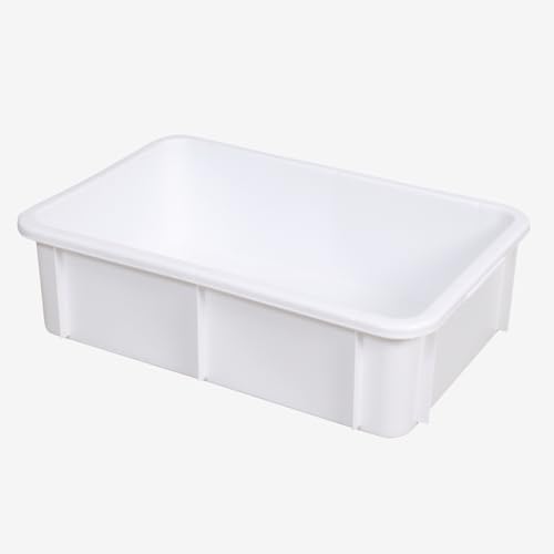 Bac alimentaire empilable 600 x 400 mm - Capacité : 25 L - Blanc